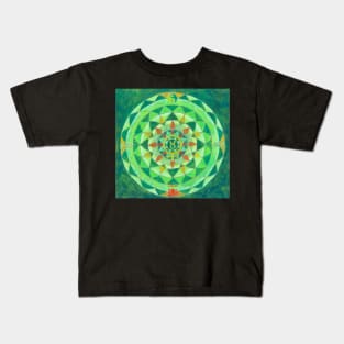 Taurus horoscope free-hand mandala - Renate van Nijen Kids T-Shirt